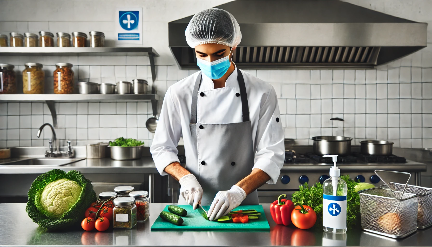 Cocina profesional de fondo